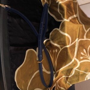 Kate Spade Navy Leather Crossbody Strap Bag.